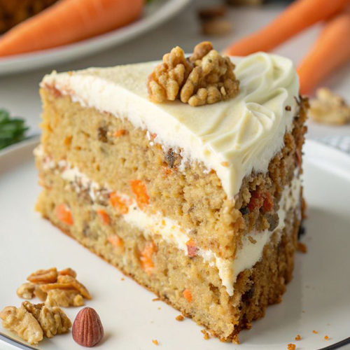 کیک هویج و گردو